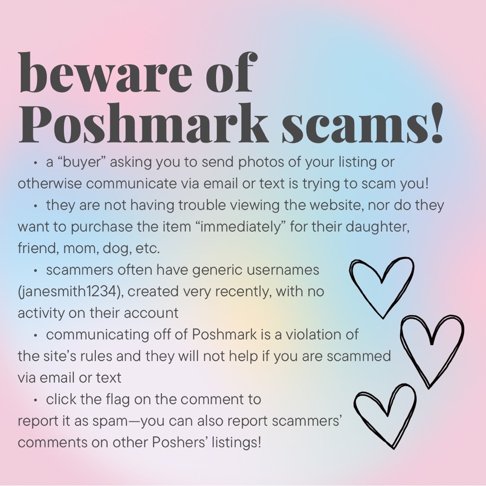 🚫⚠️ POSH SCAMS ⚠️🚫
